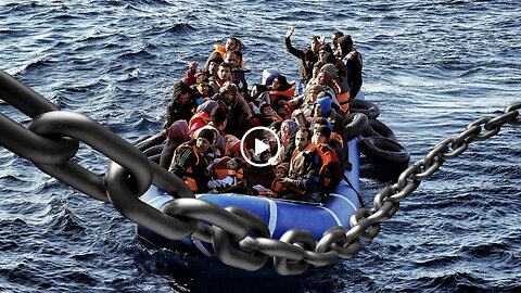 Metal chains - Keeping migrant boats out of UK