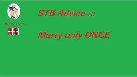 marry only ONCE