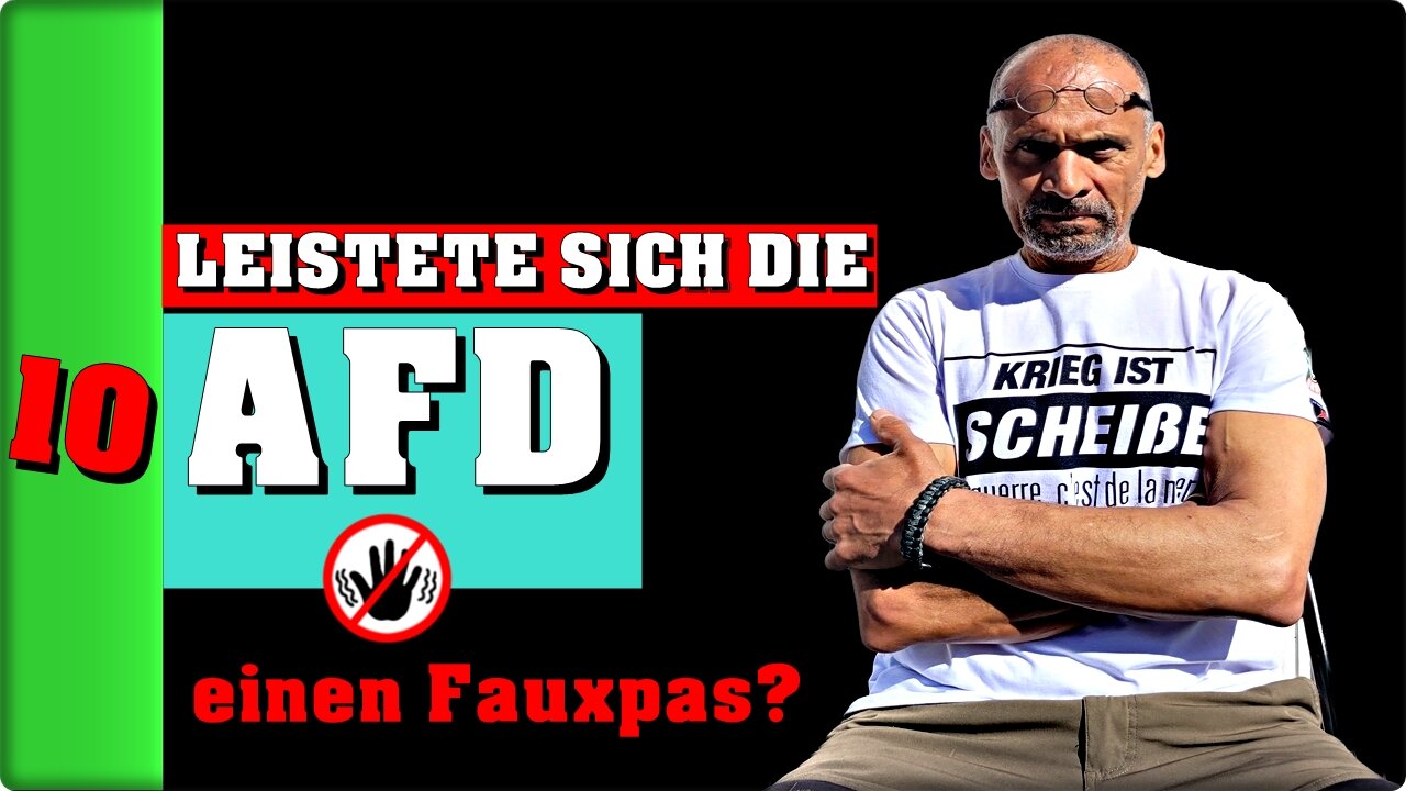 Gab es einen Fauxpas der AFD?