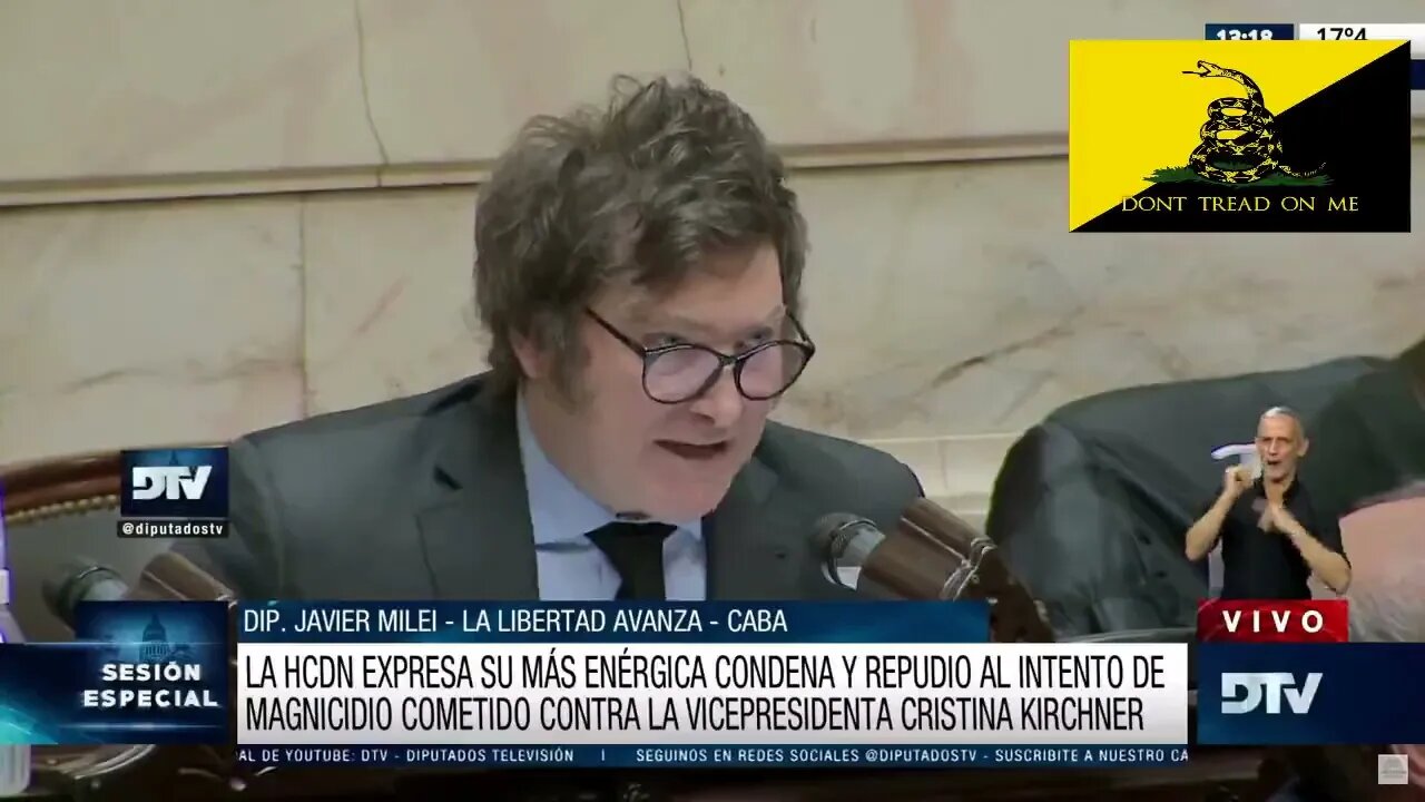 2022 09 03 Javier Milei Discurso de Javier Milei en la Cámara de Diputados