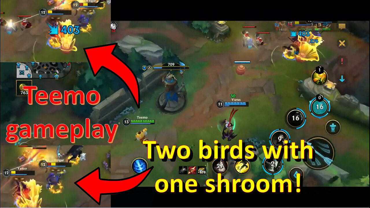 Sometimes my shrooms hit the right spot! # LOL - Teemo Gameplay - SHORTS