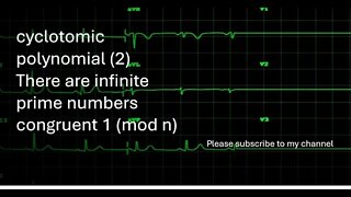 cyclotomic polynomial 2 There are infinite prime numbers congruent 1 mod n