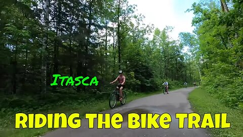 Riding the Bike Trail in Itasca State Park