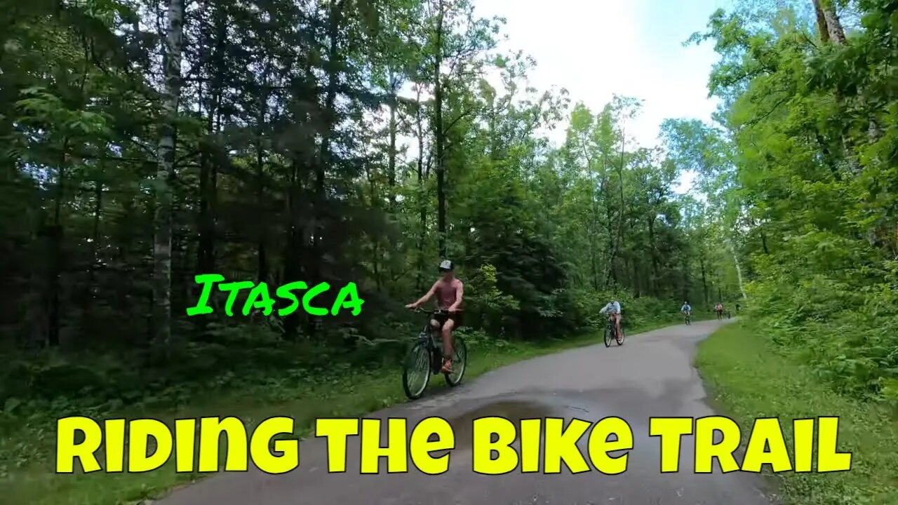 Riding the Bike Trail in Itasca State Park