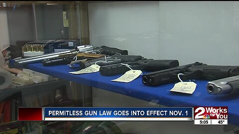 New permitless carry gun law goes into effect Nov. 1
