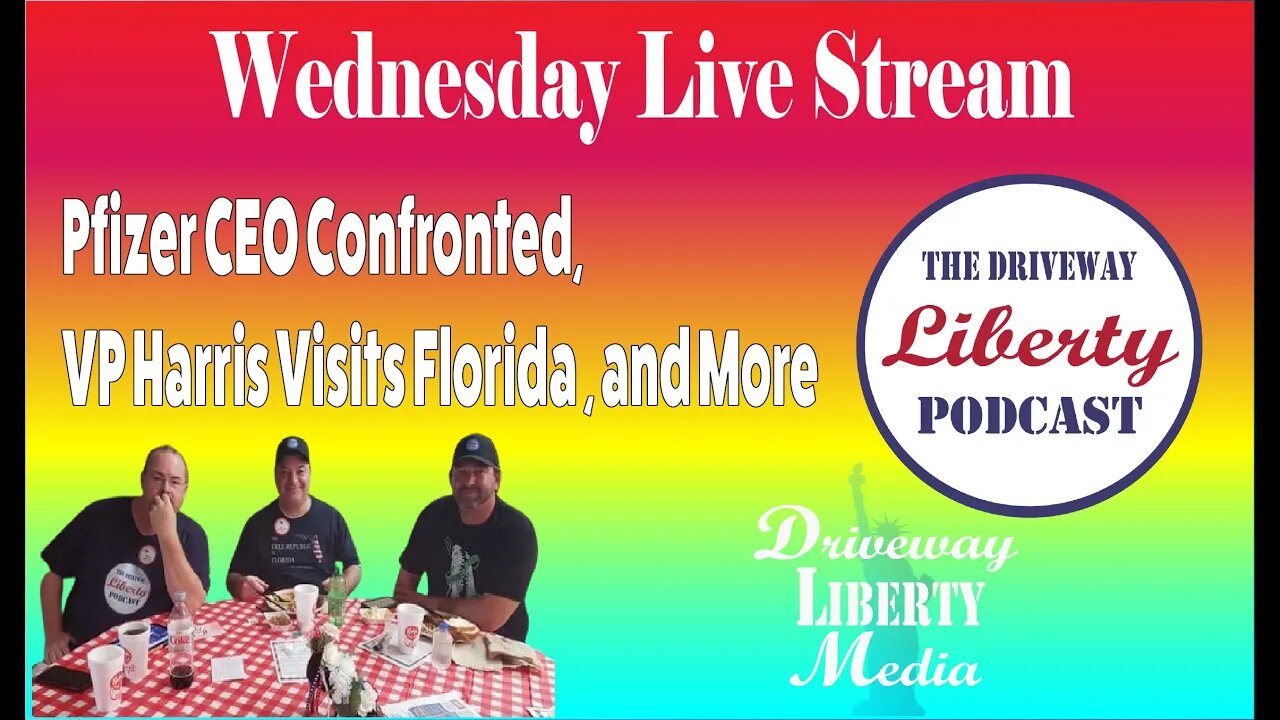 Wednesday Live Stream: Pfizer CEO confronted, VP visits Tallahassee...and nore