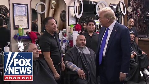 Trump chats with voters in NYC barbershop: 'You guys are the same as me'