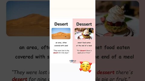 DESERT AND DESSERT