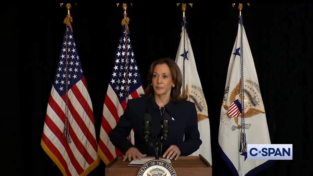 Kamala Sounds Like A Robot Reading Prepared Remarks on Iran's Attack on Israel