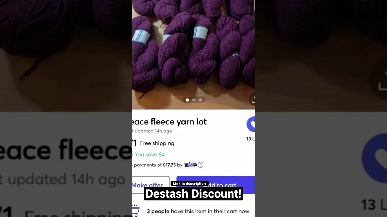 Yarn of the day! De-stash pricing on Peace Fleece