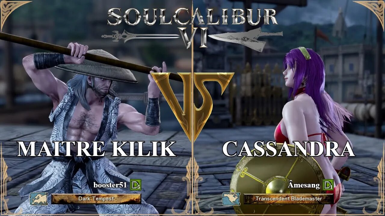 SoulCalibur VI — booster51 (Maitre Kilik) VS Amesang (Cassandra) | Xbox Series X Ranked