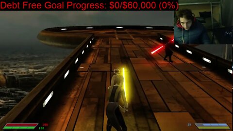 Luke Skywalker VS Darth Maul In A Battle With Live Commentary In Star Wars Jedi Knight Jedi Academy