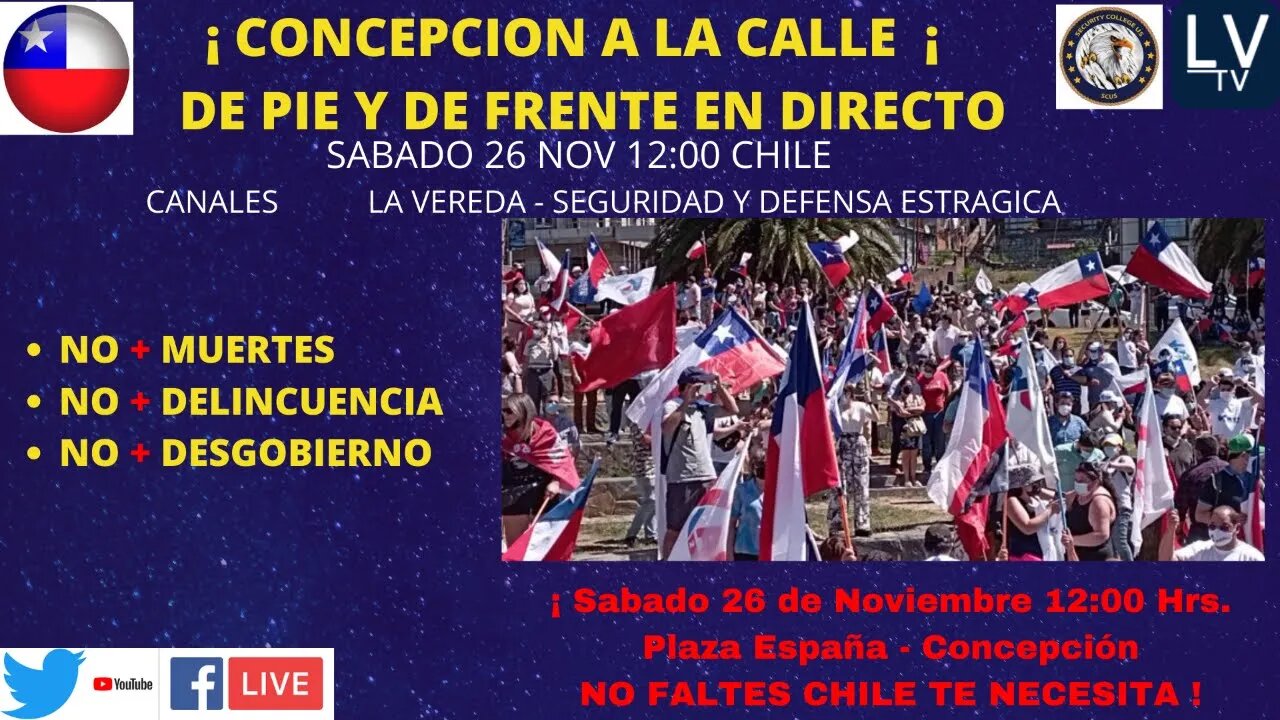 CONCEPCION DE PIE Y DE FRENTE A LA CALLE