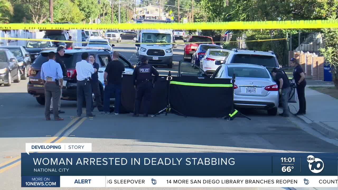 Woman arrested in deadly National City stabbing