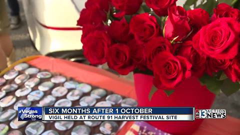 Emotional memorial for six months since 1 October