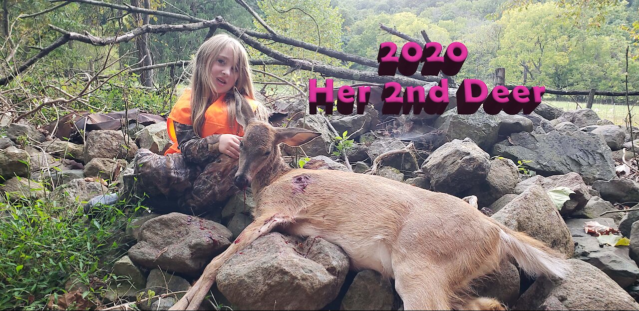 6 year old girl gets her 2nd whitetail deer of 2020