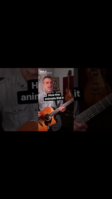 Two ways to play the house of the rising sun by the animals #shorts