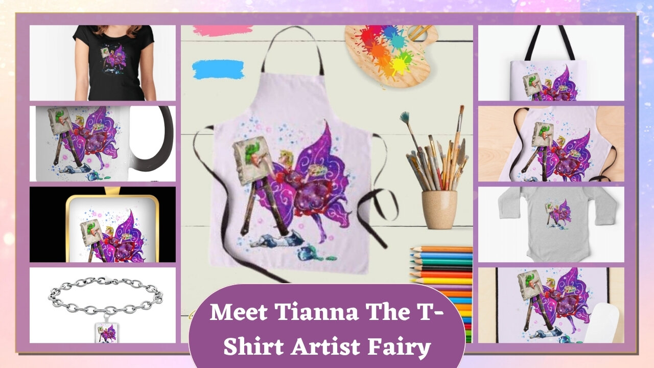 Teelie Turner Author | Meet Tianna The T-Shirt Artist Fairy | Teelie Turner