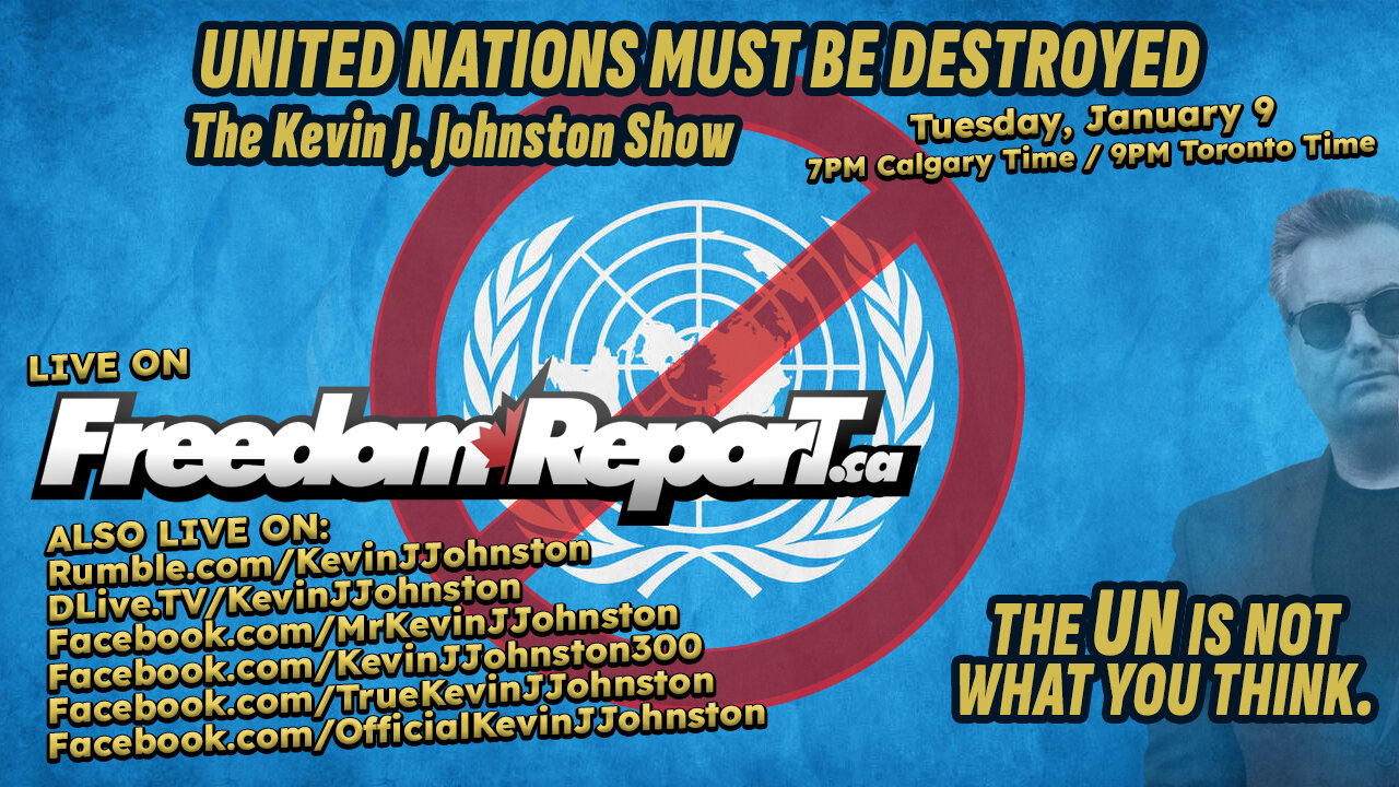 The United Nations Must BE DESTROYED Before They Kill us ALL!