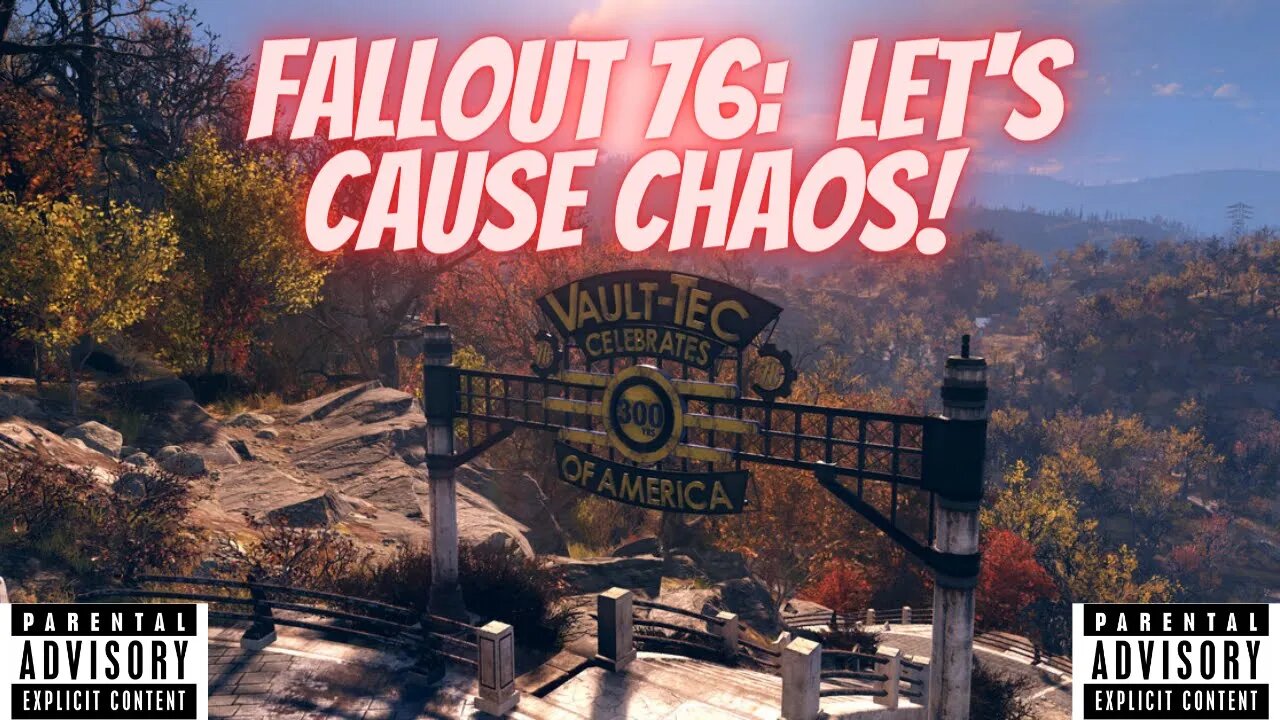 Fallout 76 Live Stream Let's Cause Chaos and Survive the Mayhem! No Commentary Hard Rock Soundtrack!