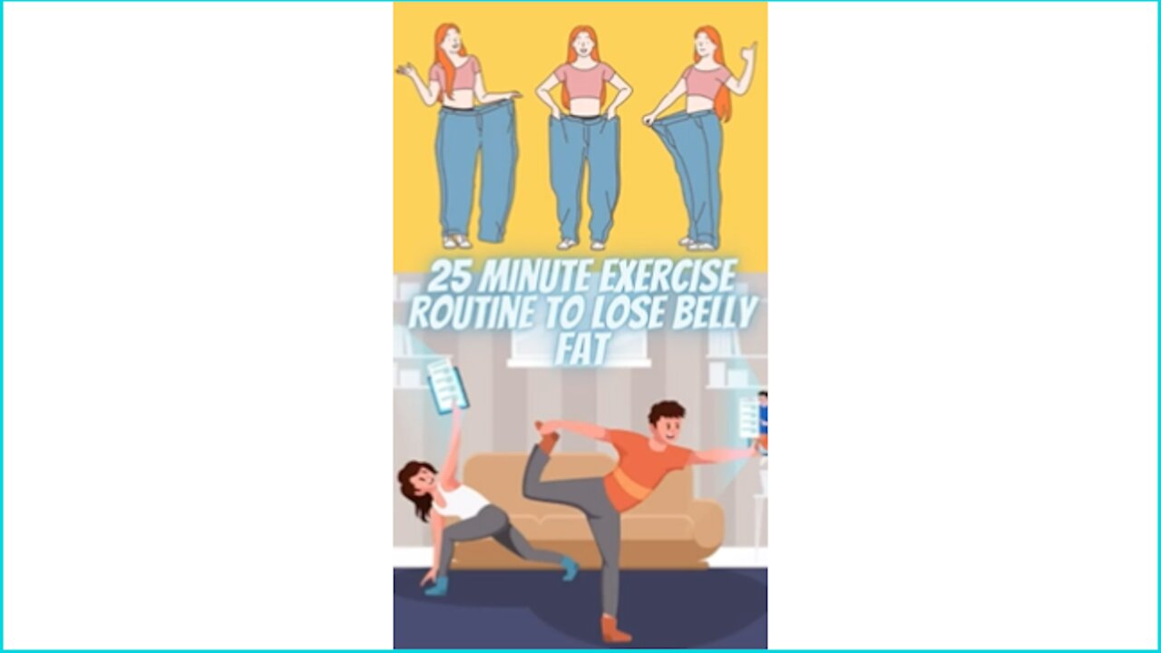 25 Minute Exercise Routine To Lose Belly Fat At Home #Workouts #weightloss