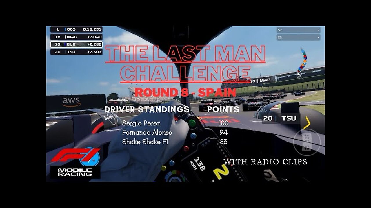 THE LAST MAN CHALLENGE | Round 8- Spain | F1 MOBILE RACING 2023