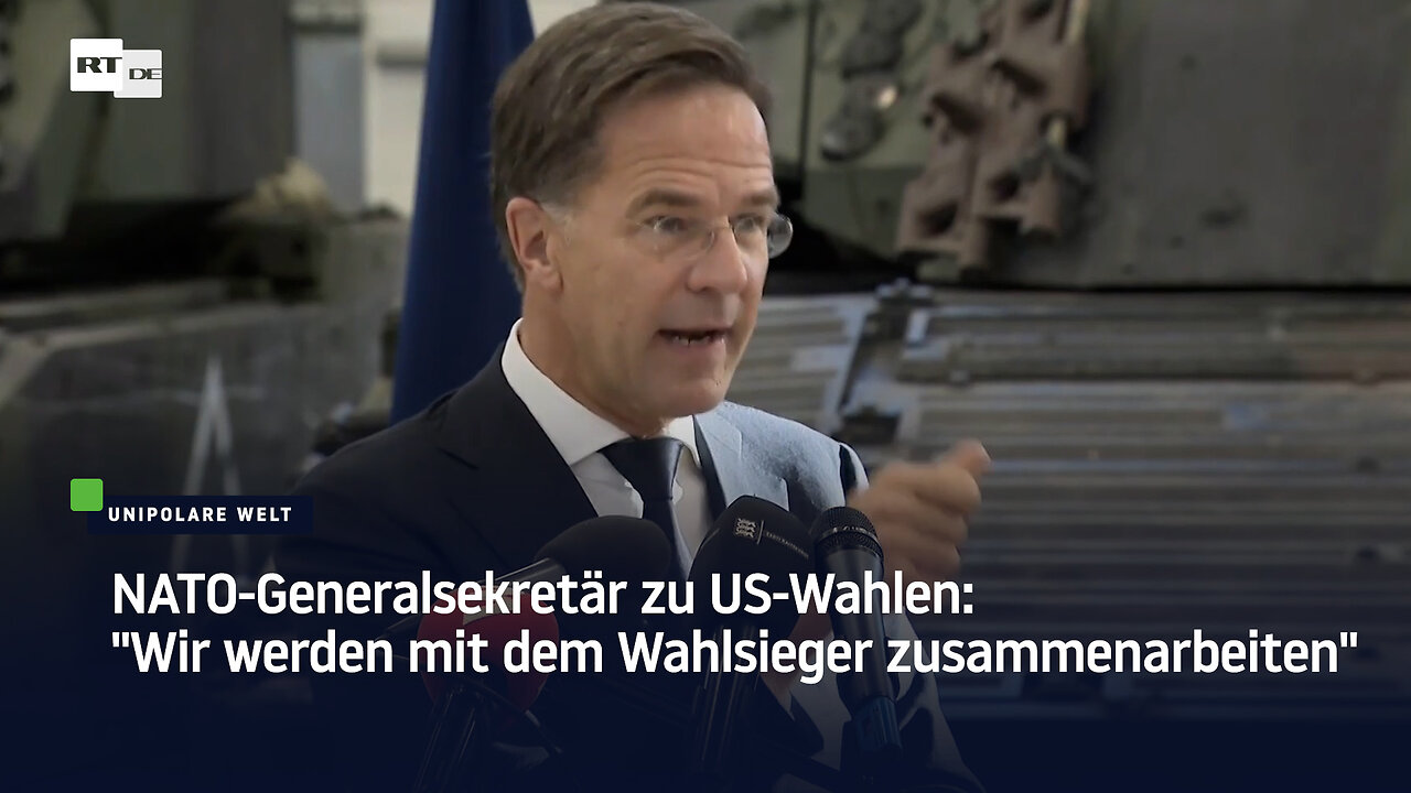 NATO-Generalsekretär zu US-Wahlen: "Wir werden mit dem Wahlsieger zusammenarbeiten"