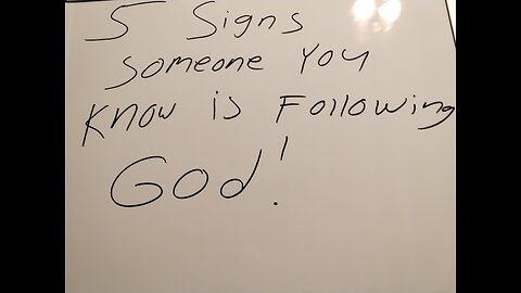 5 signs someone you know is following God