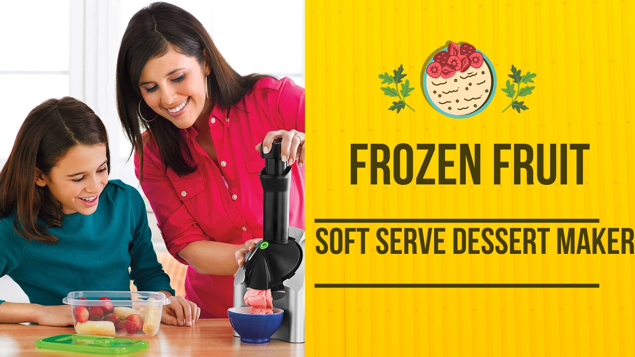 FROZEN FRUIT SOFT SERVE DESSERT MAKER