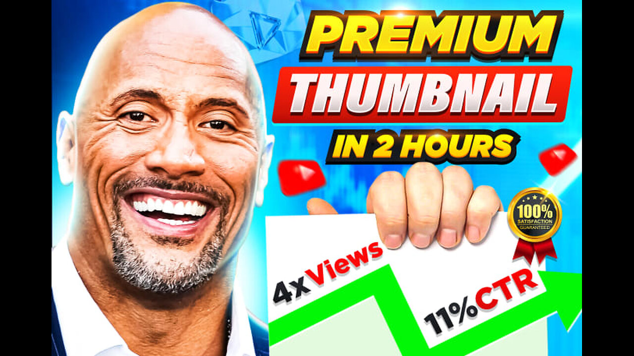 I will create youtube thumbnail with amazing quality in 2 hours | Thumbnail Designer