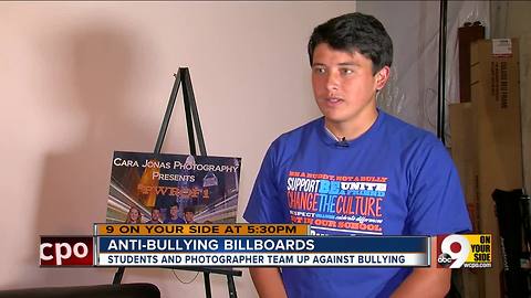 Photographer, students create anti-bullying billboards