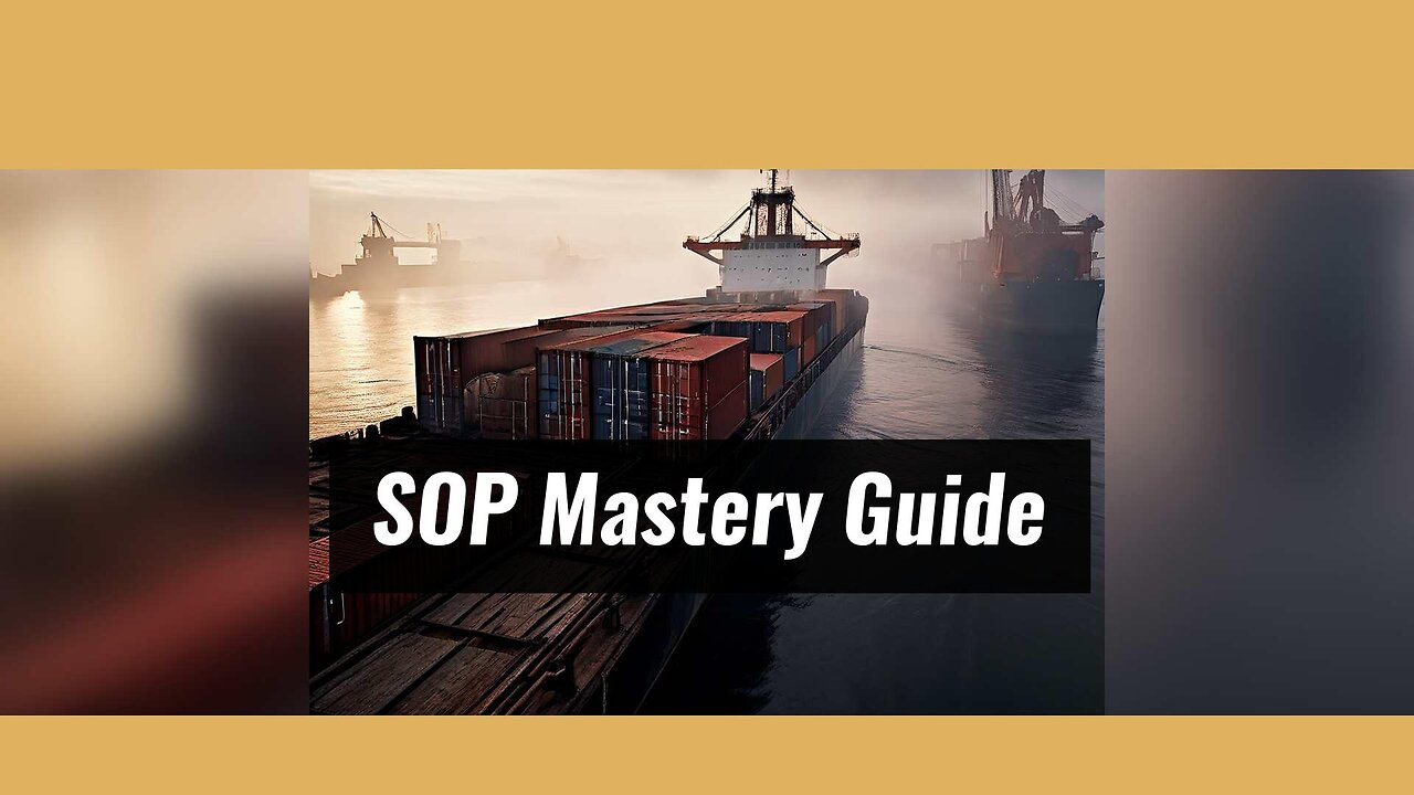 Mastering SOPs: Streamlined Customs Brokerage Operations Made Easy