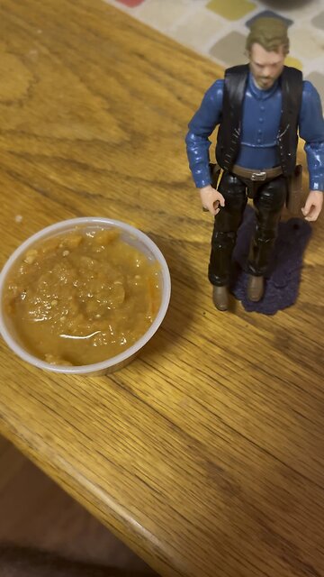 Clay and I tried some of the new Scorpion Salsa at Moe’s