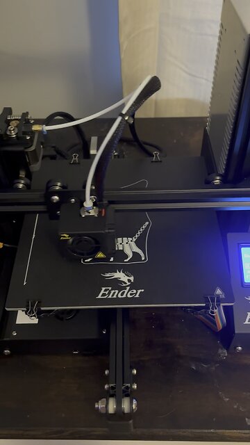 First print on the Ender 3 3d printer