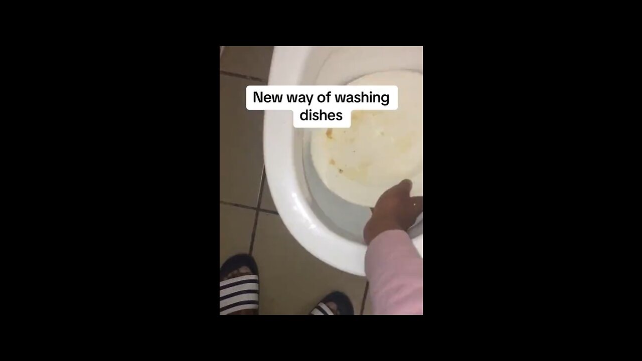 New way of washing dishes