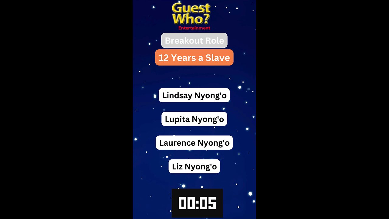 Guest This Actress #147 Like A Quick Quiz? | 12 Years a Slave