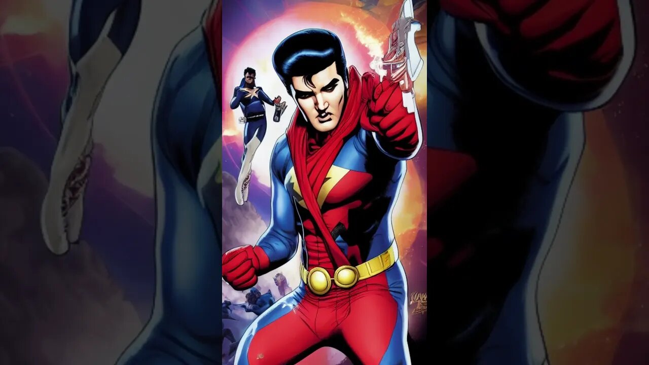 ELVIS PRESLEY SUPER HEROI COMIC COVERS 10 #shorts