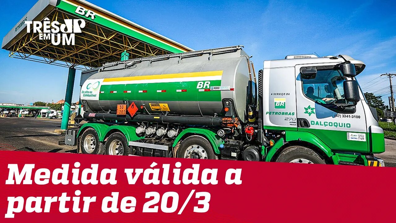 Petrobras anuncia queda do preço da gasolina