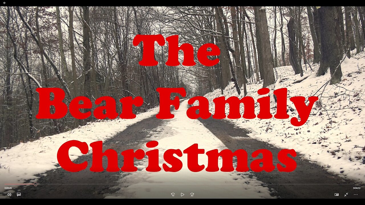 The Bear Family Christmas, Jesus is Born, Christmas Movie, for kids, 4k