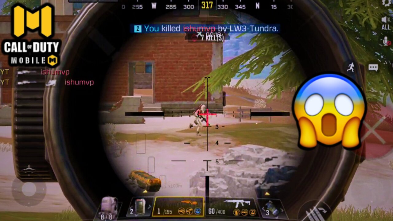 Insane SNIPER shot 😱 | Call Of Duty Mobile