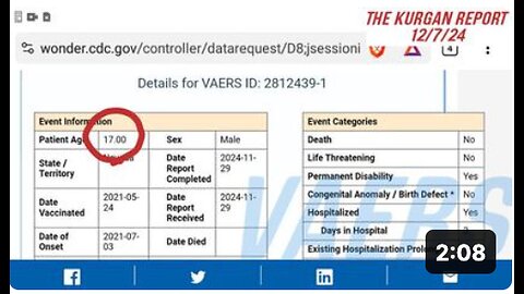 VAERS: 17 YEAR OLD KID HAS ACUTE PSYCHOSIS