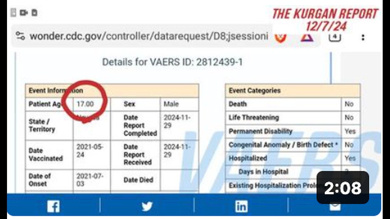 VAERS: 17 YEAR OLD KID HAS ACUTE PSYCHOSIS