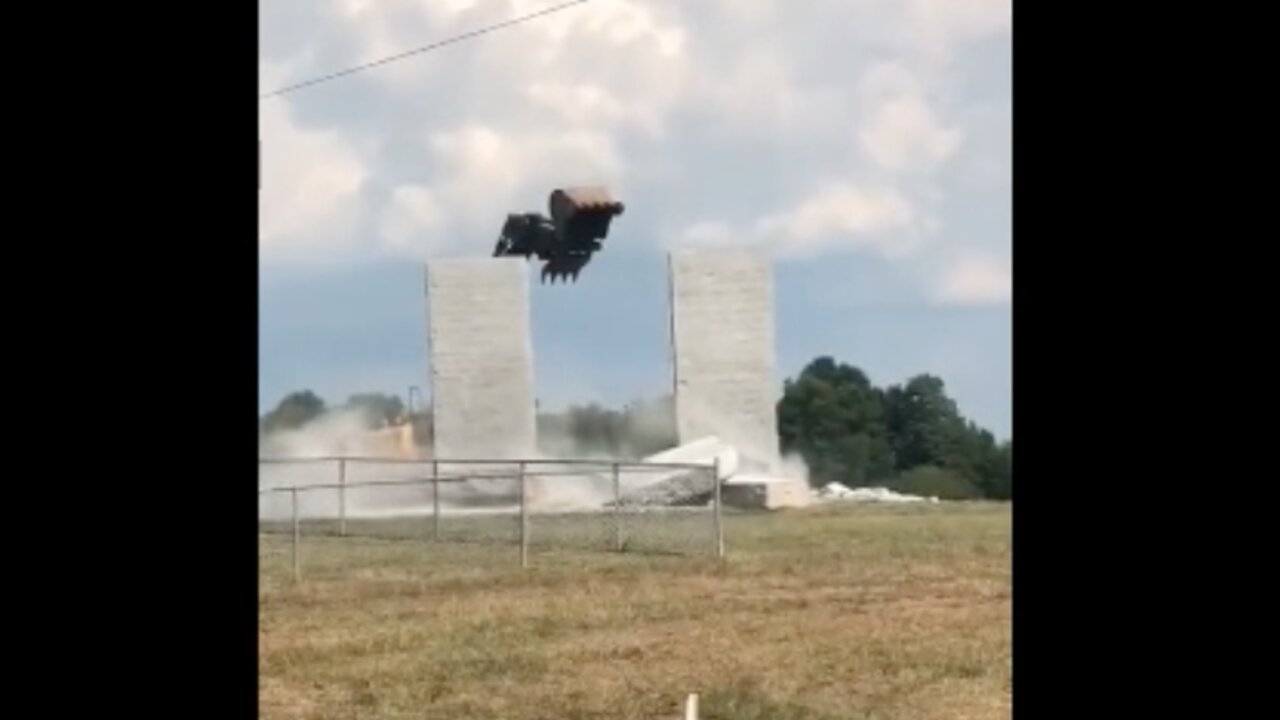 Georgia Guidestones Completely Leveled