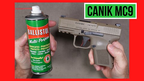 Cleaning a Canik METE MC9 With Ballistol