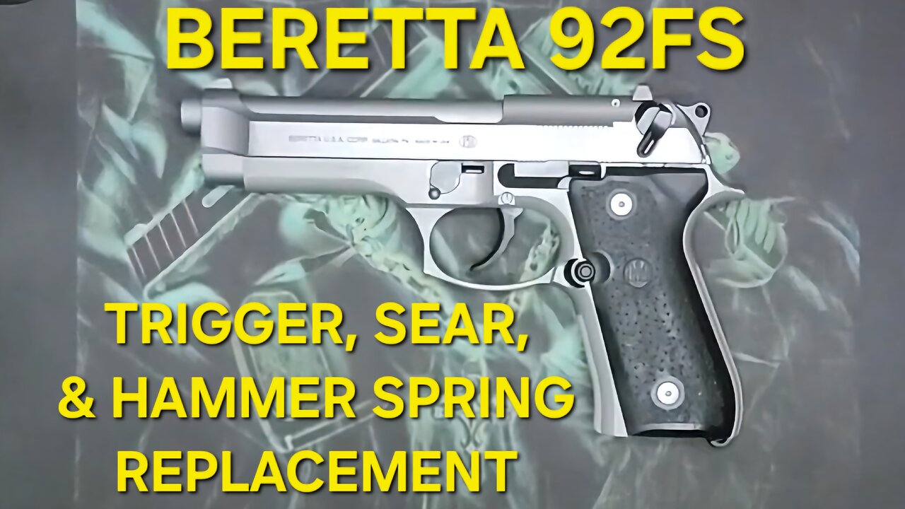 Beretta 92FS Trigger, Sear, & Hammer Spring Replacement