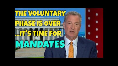 "We tried Voluntary...the Vountary phase is OVER...it's time for Mandates" for Vaccines 😱