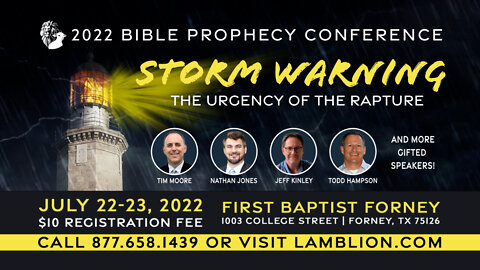 Storm Warning Bible Prophecy Conference Ad