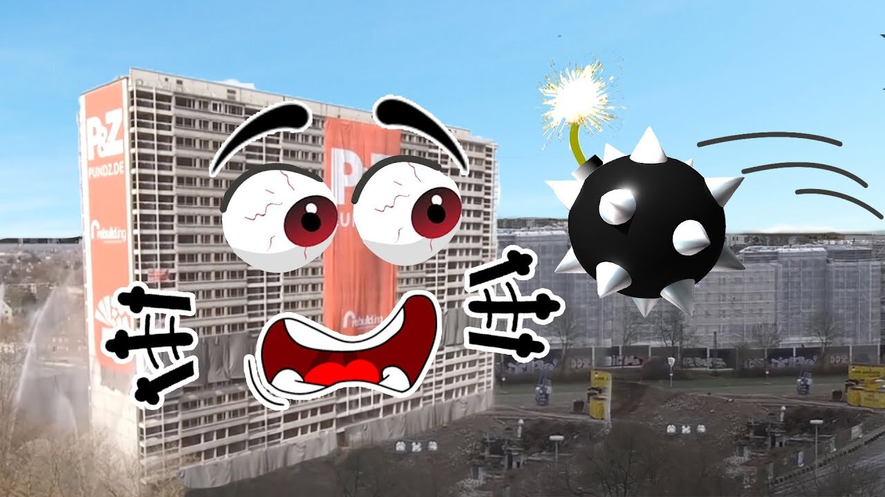 Dangerous Building Demolition Skills | Demolition Fail | Doodles