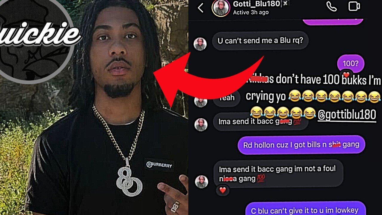 FAN CLAIMS KayFlock's BROTHER GottiBlu BEGGED HIM FOR $100 IN HIS DM'S!