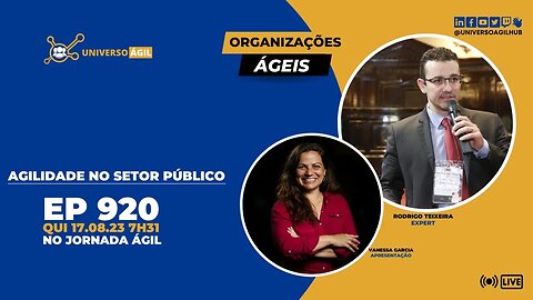 #JornadaAgil731 E920 #OrganizaçõesÁgeis Agilidade no setor público